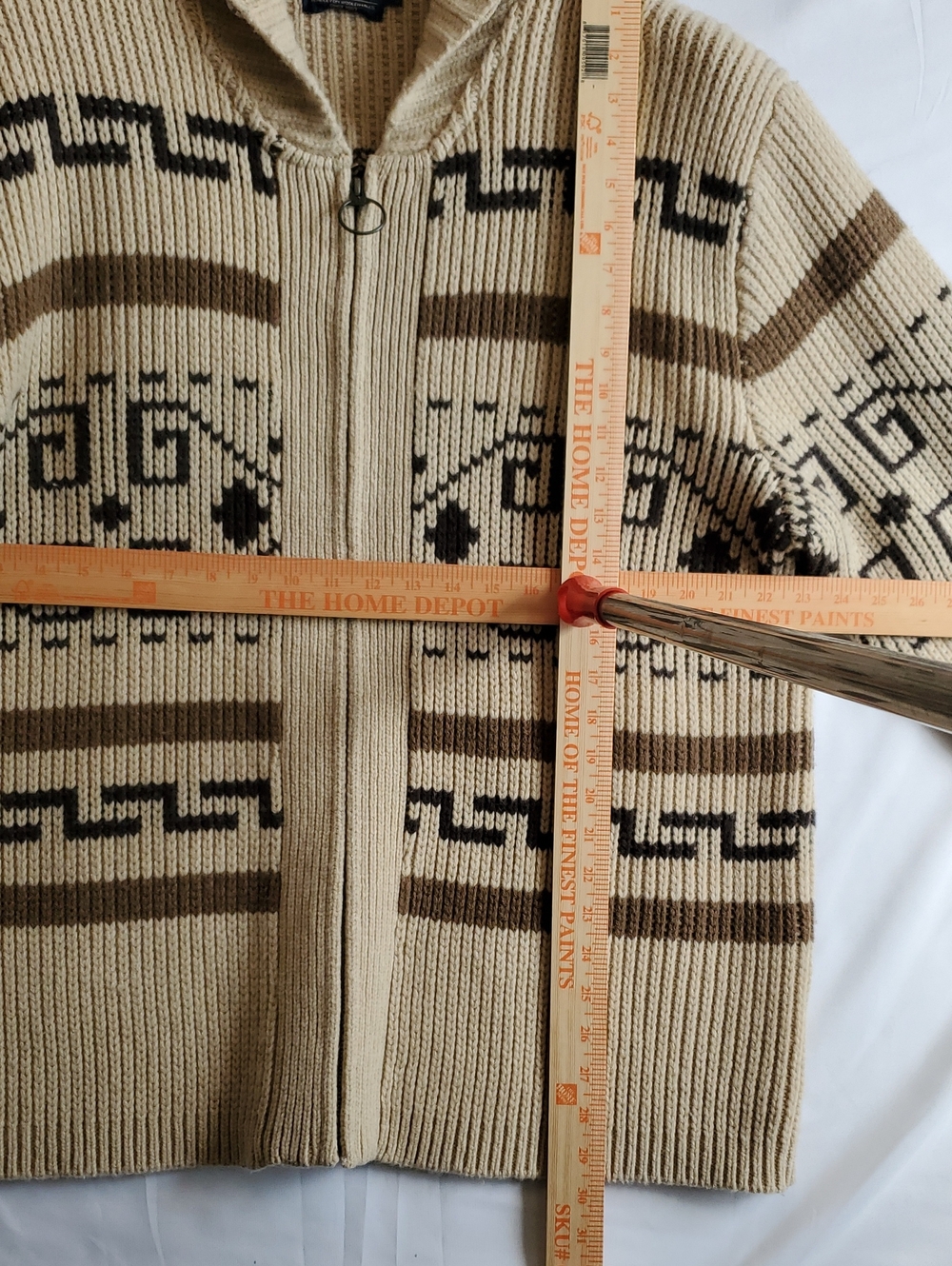 Vintage Pendleton Lebowski."The Dude " Zip-Up Shawl Collar Sweater XL - Picture 3 of 10